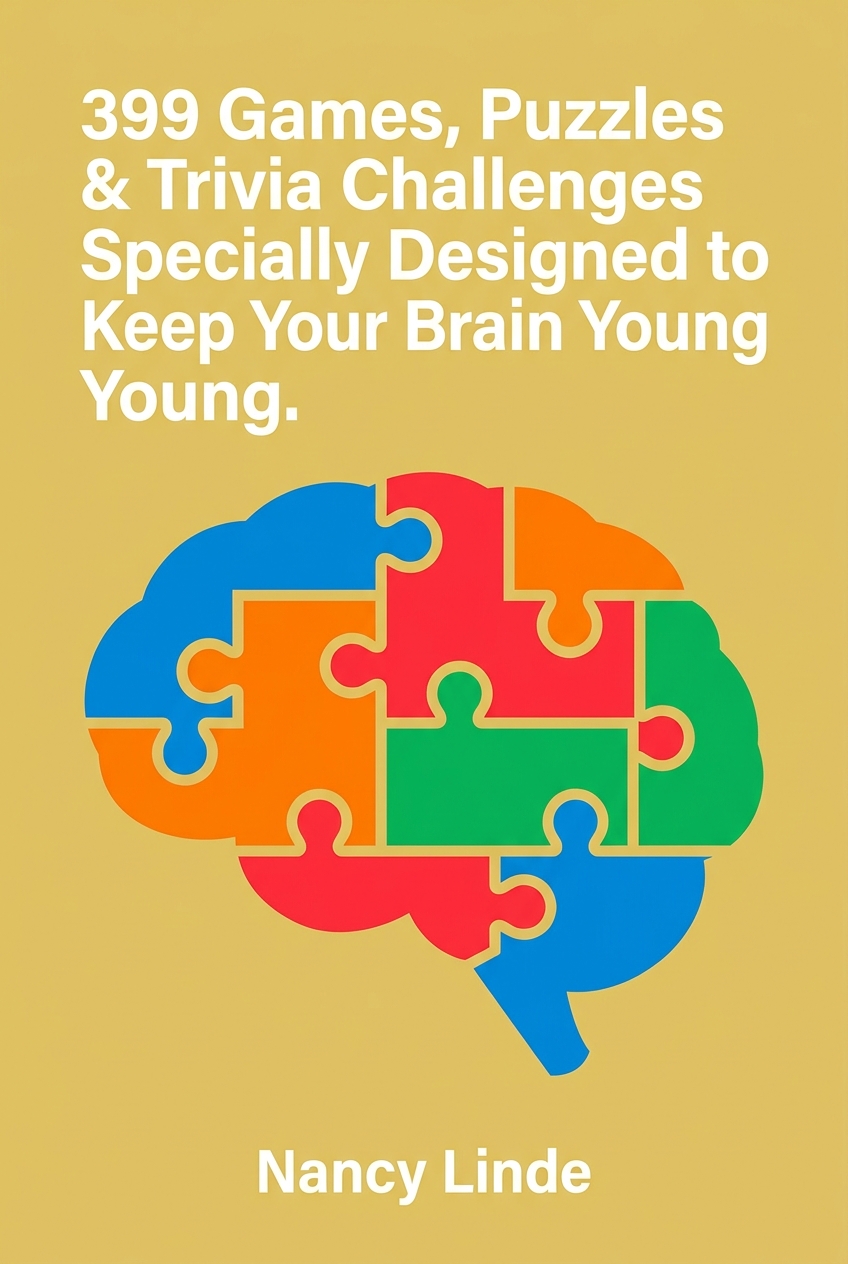 399 Games, Puzzles & Trivia Challenges Specially Designed to Keep Your Brain Young. cover