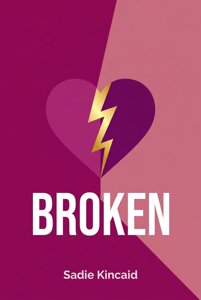 Broken book cover