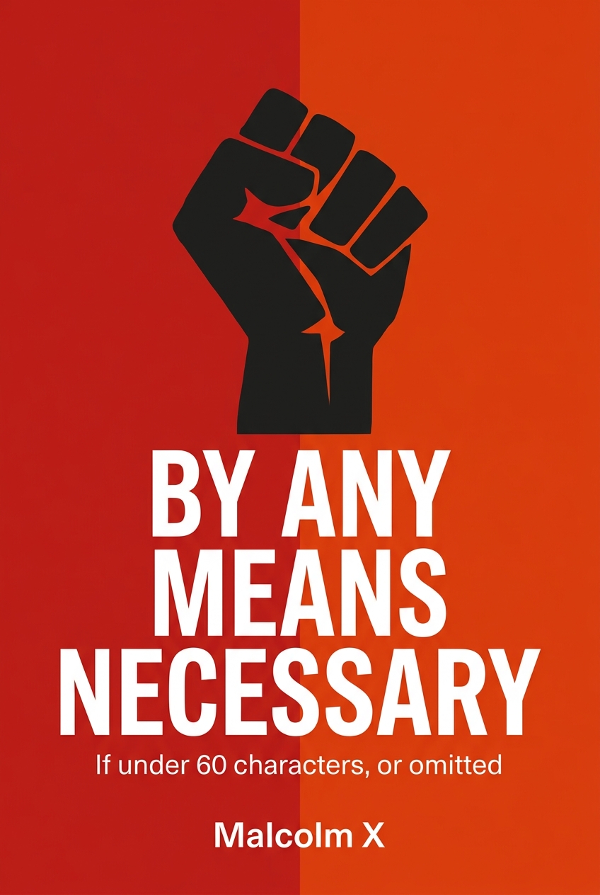 By Any Means Necessary cover