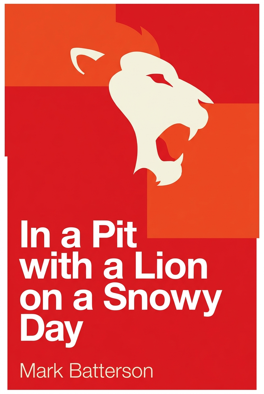 In a Pit with a Lion on a Snowy Day cover