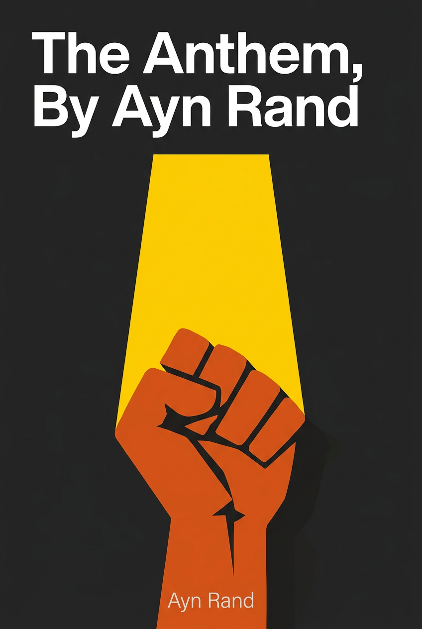 The Anthem, By Ayn Rand book cover