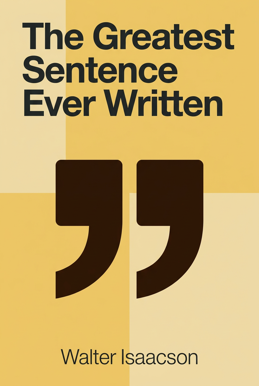 The Greatest Sentence Ever Written book cover