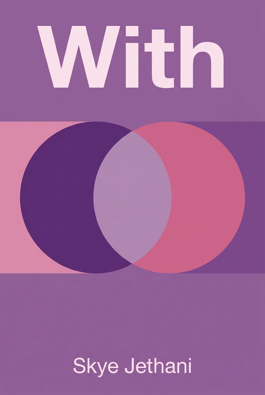 With book cover